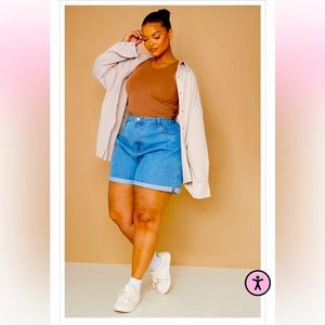 High waisted mom shorts